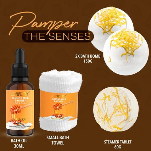 Almond Milk & Honey Beauty - 10Pc Spa Gift Basket